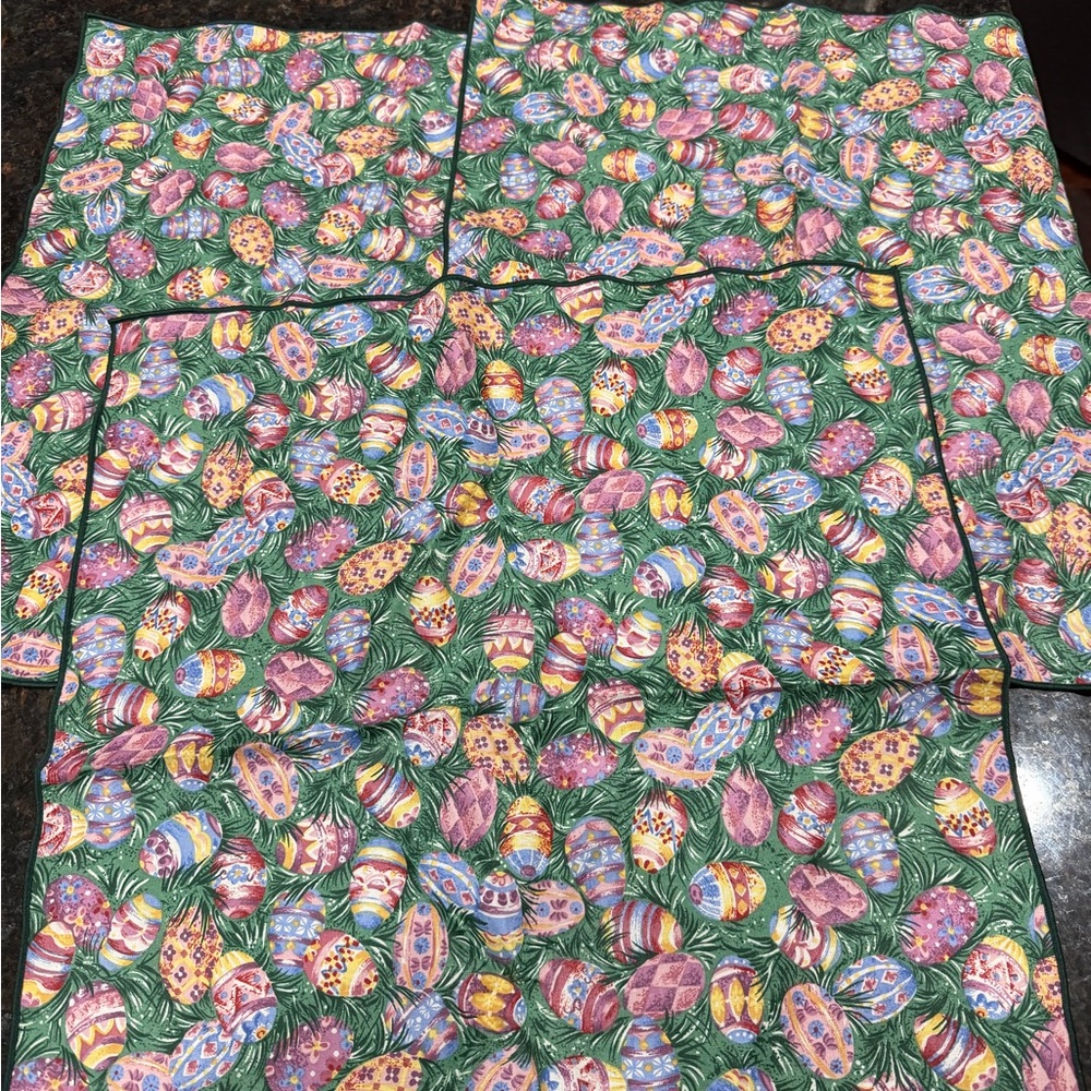 Longaberger Easter Napkins set of 3